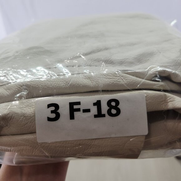 Nanushka Vegan Leather Pants Size XS Taper Ivory High Rise Pockets - Picture 16 of 16